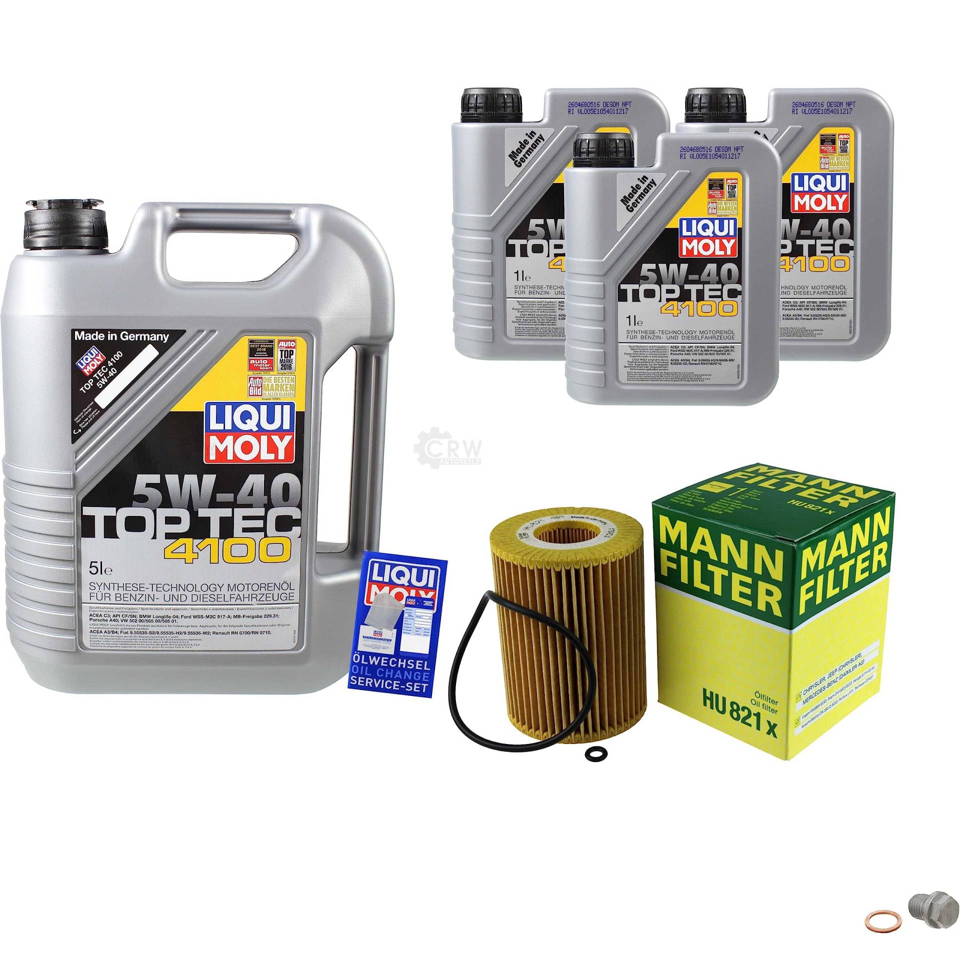 EISENFELS Inspektionspaket Wartungspaket Filterset mit 8 L Motoröl 5W-40, Ölfilter, Verschlussschraube EISENFELS Inspektionspaket Wartungspaket Filterset mit 8 L Motoröl 5W-40, Ölfilter, Verschlussschraube von EISENFELS