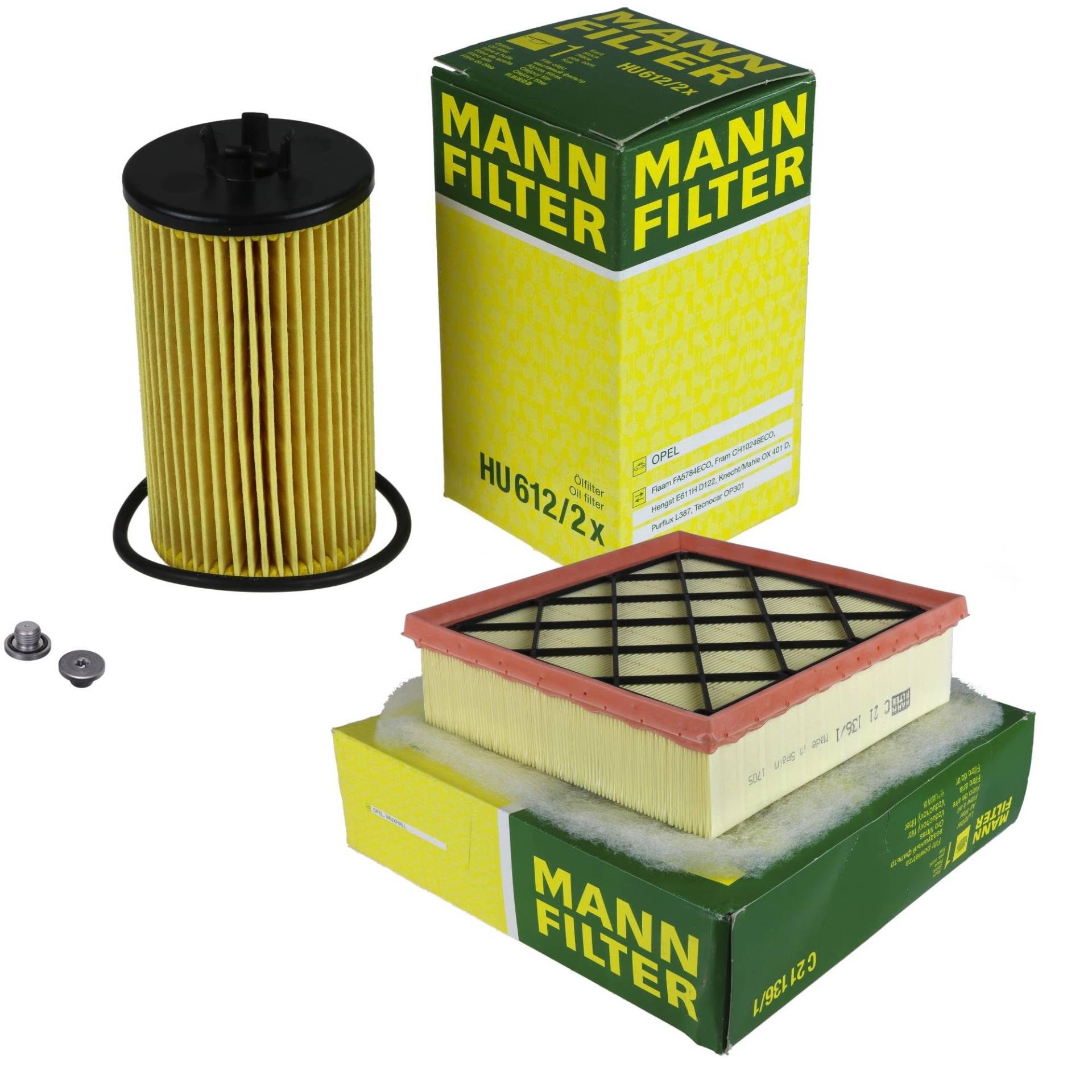 EISENFELS Inspektionspaket Wartungspaket Filterset mit Ölfilter HU 612/2 x, Luftfilter C 21 136/1, Verschlussschraube EISENFELS Inspektionspaket Wartungspaket Filterset mit Ölfilter HU 612/2 x, Luftfilter C 21 136/1, Verschlussschraube von EISENFELS
