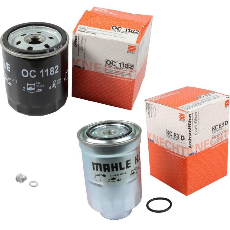 Inspektionspaket Wartungspaket Filterset mit Ölfilter OC 1182, Kraftstofffilter KC 83D, Verschlussschraube von EISENFELS