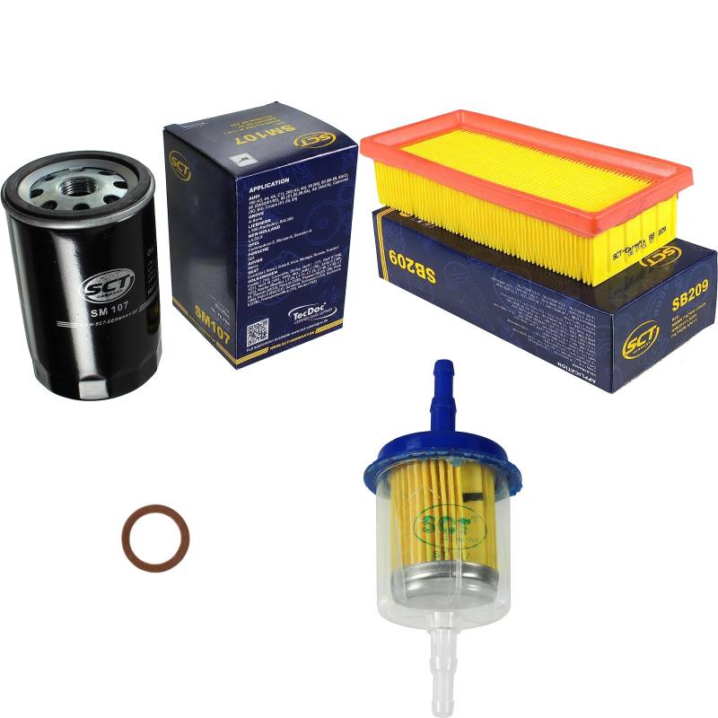 Inspektionspaket Wartungspaket Filterset mit Ölfilter SM 107, Luftfilter SB 209, Kraftstofffilter ST 337, Dichtring von EISENFELS