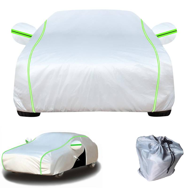 Autoabdeckung Kompatibel mit 𝖡MW 2 Series 218d Auto Abdeckplane Staubdicht Wasserdicht Atmungsaktiv Regen Sonne Staub Schutz Auto Abdeckung Car Cover (Size:𝖡MW 2 Series 218d Color:01) von EIYCY