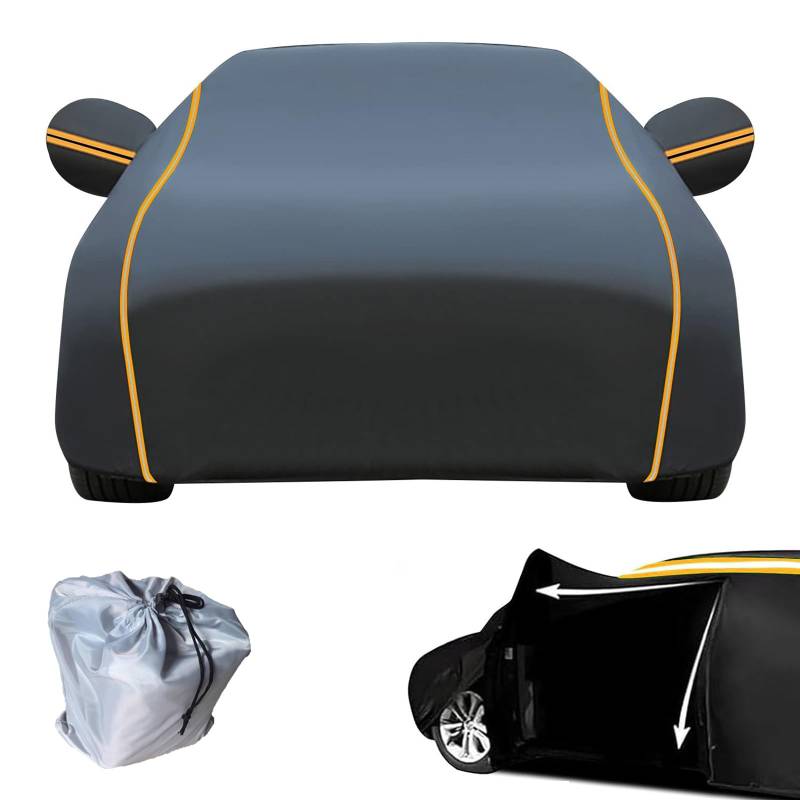 Autoabdeckung Kompatibel mit 𝖳esla Model 3 Auto Abdeckplane Staubdicht Wasserdicht Atmungsaktiv Regen Sonne Staub Schutz Auto Abdeckung Car Cover (Size:𝖳esla Model 3 Color:03) von EIYCY