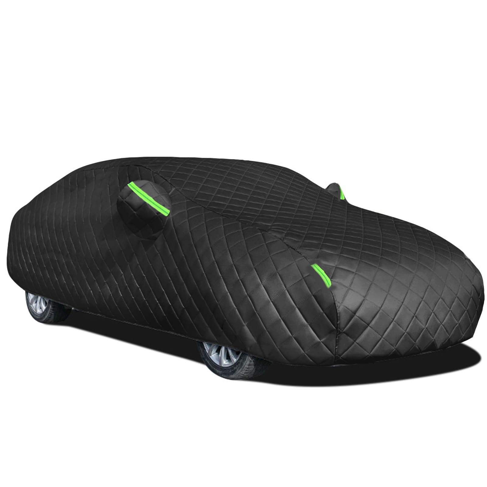 Autoabdeckung 𝖳esla Model 3– Universell,Hagelschutz,Wasserdicht | UV-Schutz + Reflexstreifen | Für Garage&Freien Himmel (Allwetter-Planen)(Color:02,Size:𝖳esla Model 3 von EIYCY
