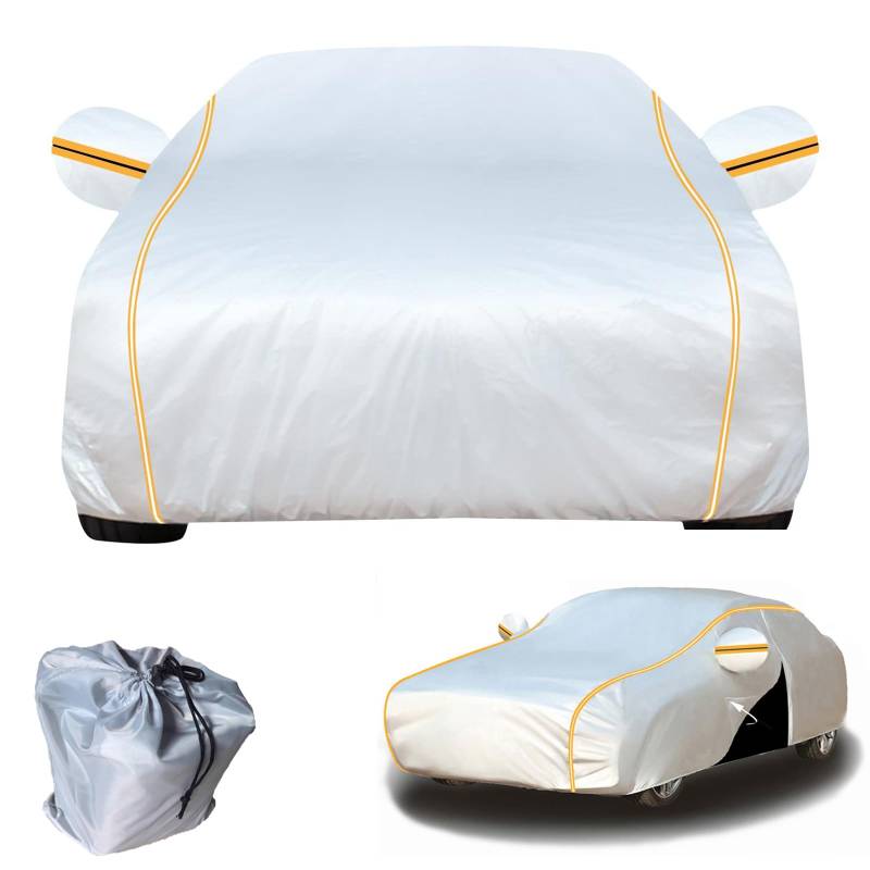 Autoabdeckung Vollgarage Auto Abdeckplane Staubdicht Wasserdicht Autohülle Autoplane Car Cover für 𝖬azda MX-5 NB mit Reflektierenden Streifen(Size:𝖬azda MX-5 NB Color:02) von EIYCY