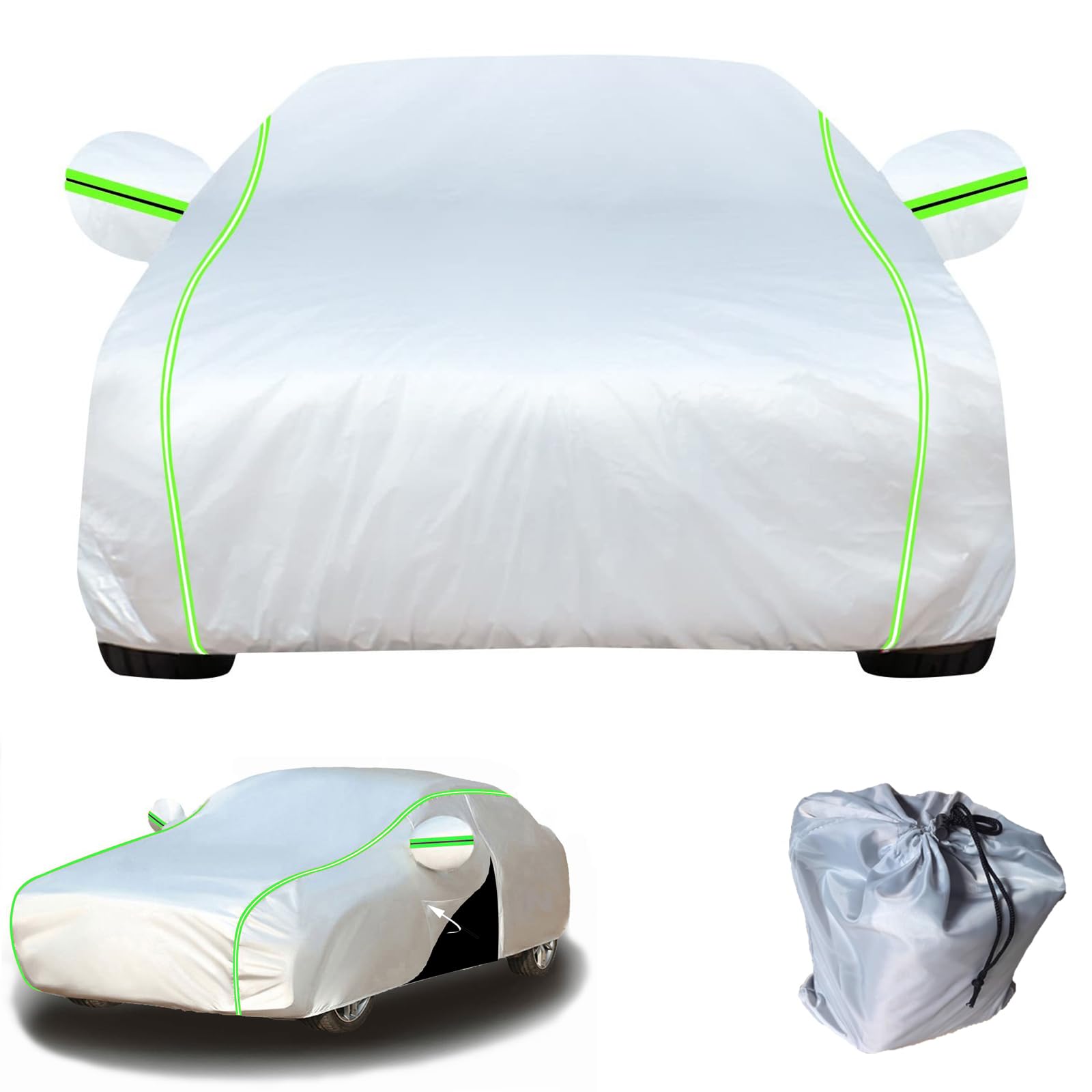 Sommer Vollgarage Autoplane für 𝖳oyota C-HR Oxford Baumwolle Wasserdicht für Regen Sonne Staub Schutz Auto Plane Vollgarage Autoplane mit Reflektierenden Streifen(Size:𝖳oyota C-HR Color:01) von EIYCY