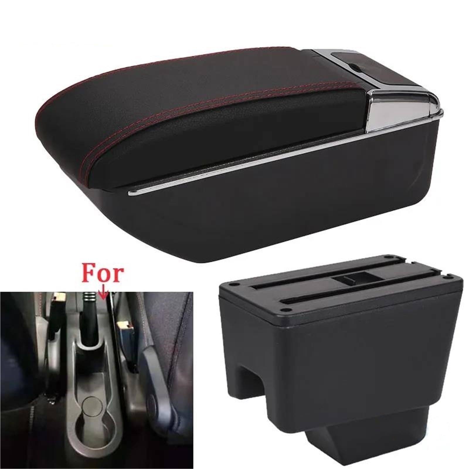 Armster Armlehne Für Kaptur Armlehne Box Nachrüstteile Spezielle Aufbewahrungsbox Aschenbecher Autozubehör Innenteile Armlehnen Mittelarmlehne(Style D1) von EKEGUY