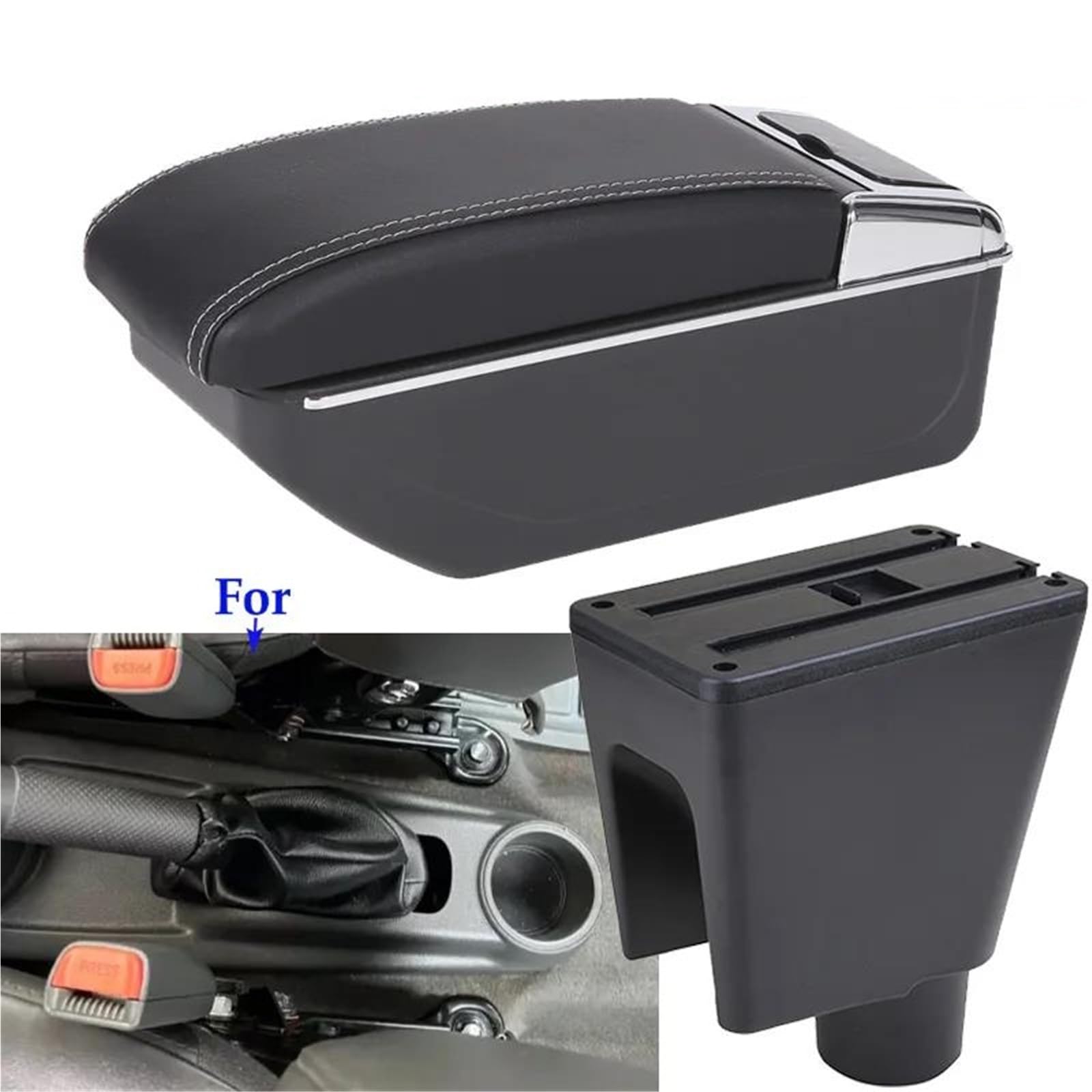 Armster Armlehnenbox Für Chevy Für Spark III Für Aveo Für T200 Autoarmlehnen-Aufbewahrungsbox Autoinnenausstattung Armlehnen Mittelarmlehne(Style D3) von EKEGUY