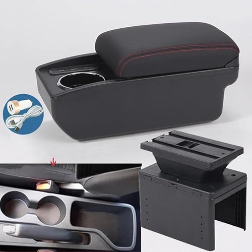 Armster Armlehnenbox Für Hyundai Für I20 2021 2022 Autoarmlehne Innenteile Mittelkonsole Autoaufbewahrungsbox Armlehnen Mittelarmlehne(Style B1) von EKEGUY