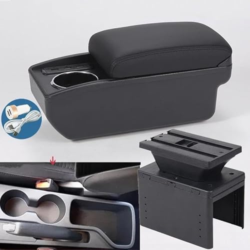 Armster Armlehnenbox Für Hyundai Für I20 2021 2022 Autoarmlehne Innenteile Mittelkonsole Autoaufbewahrungsbox Armlehnen Mittelarmlehne(Style B2) von EKEGUY