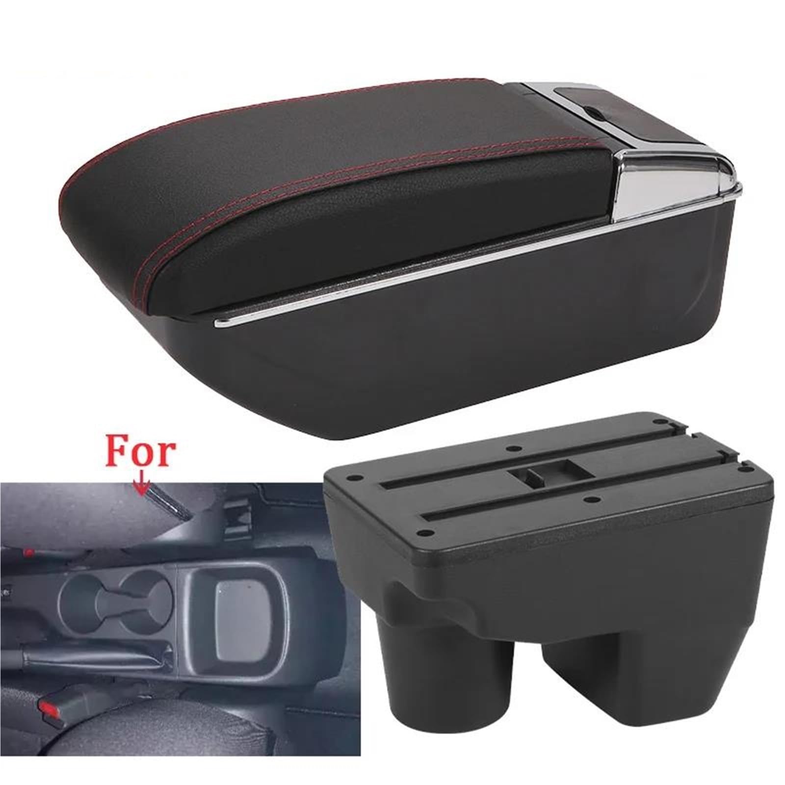Armster Armlehnenbox Für Toyota Für Yaris Für Elegante Autoarmlehne Autoaufbewahrungsbox Innenraum Autozubehör Arm Armlehnen Mittelarmlehne(Style D1) von EKEGUY