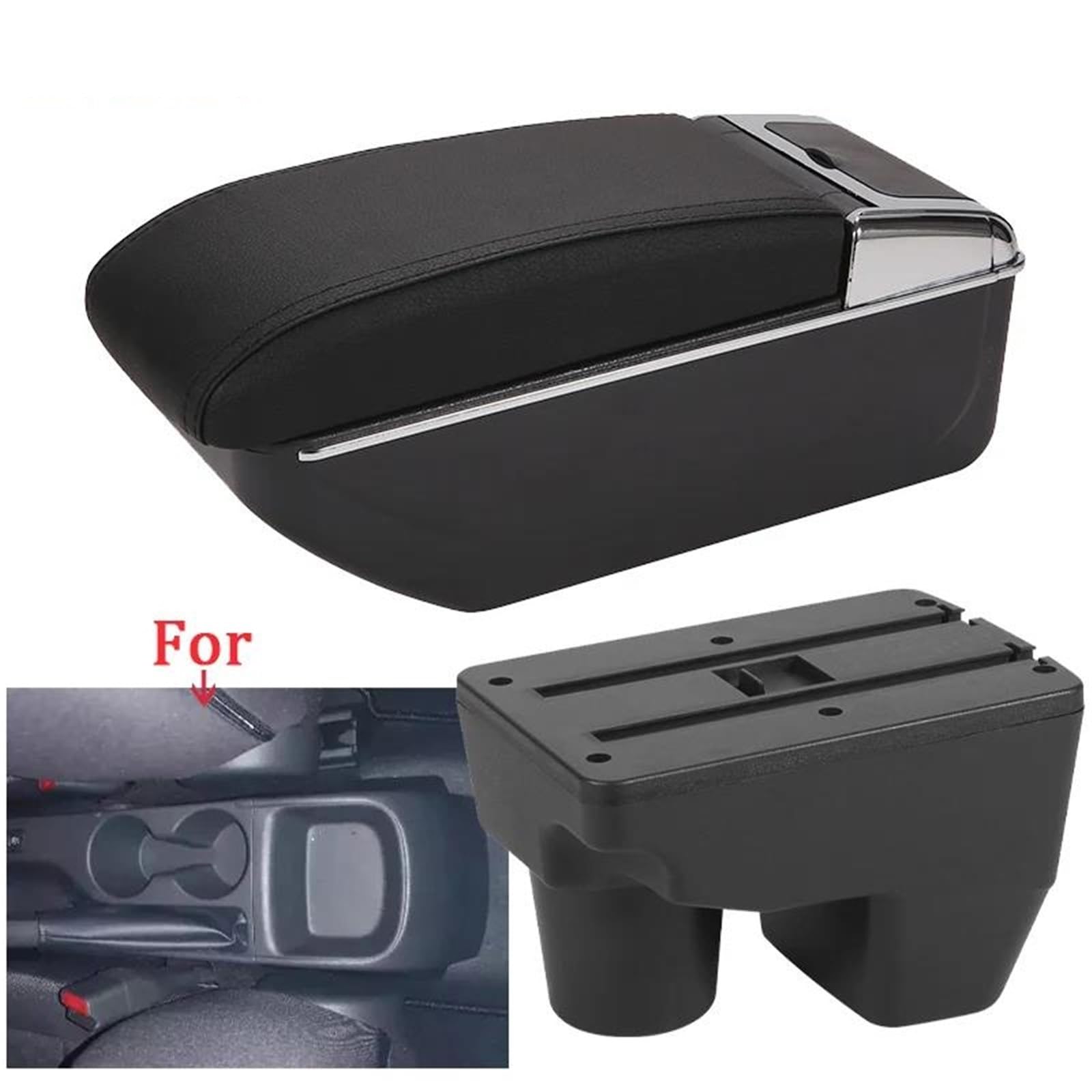 Armster Armlehnenbox Für Toyota Für Yaris Für Elegante Autoarmlehne Autoaufbewahrungsbox Innenraum Autozubehör Arm Armlehnen Mittelarmlehne(Style D2) von EKEGUY