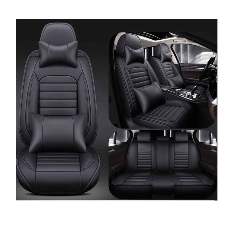 Car Seat Cover Waterproof Full Set Leather, for Mercedes-Benz CLA Shooting Brake Estate (2015-2019), Leather 5-Seat Car Seat Covers All Weather Front and Rear Seat Cover Protector (Color : C) von EKEGUY