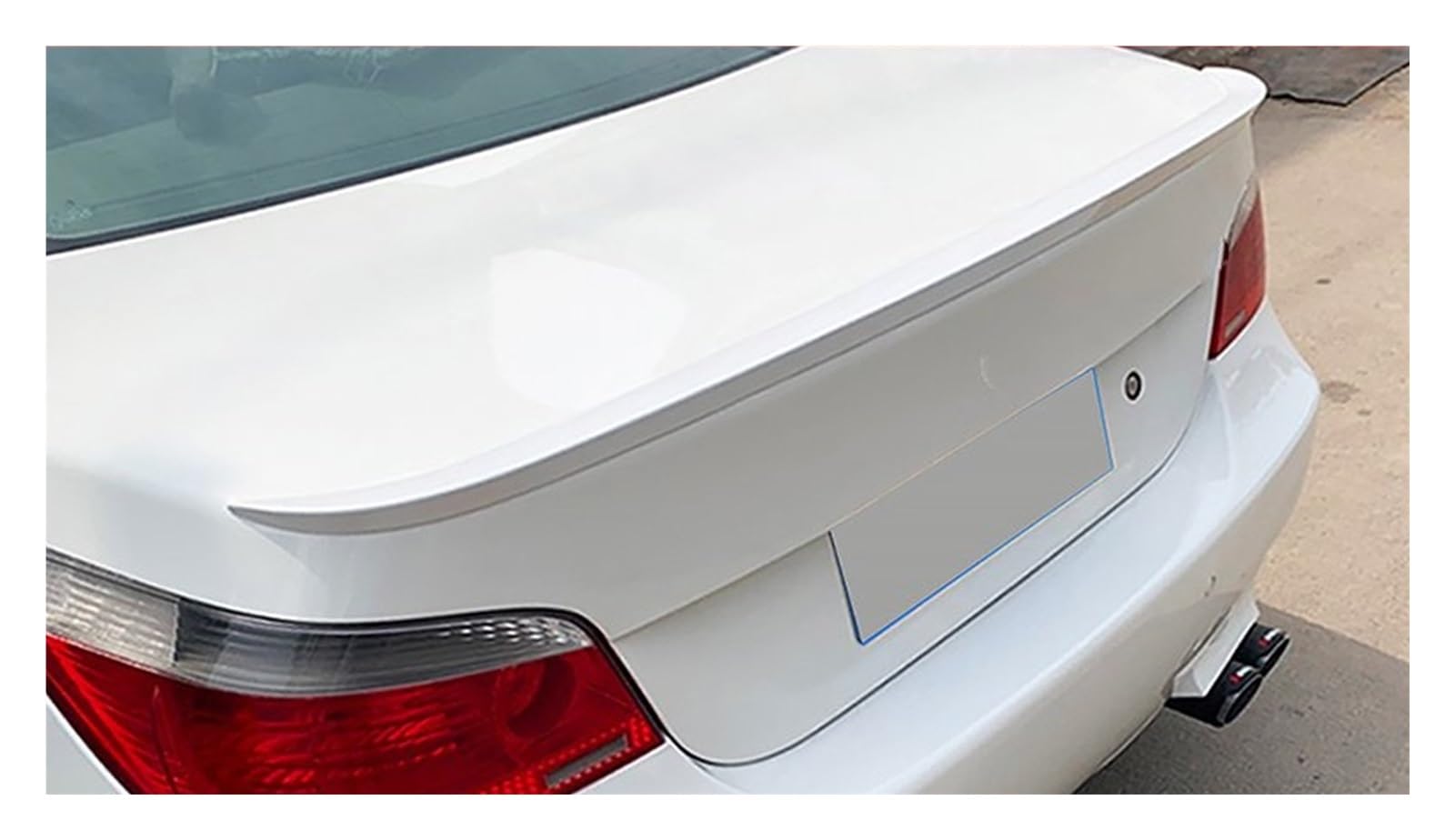 Heckspoiler Auto Spoiler Flügel Für 5 Serie Für M5 Für E60 2004-2010 Hinten Stamm Deckel Außen Zubehör Diffusor Spoiler (Farbe : Weiss) von EKEGUY