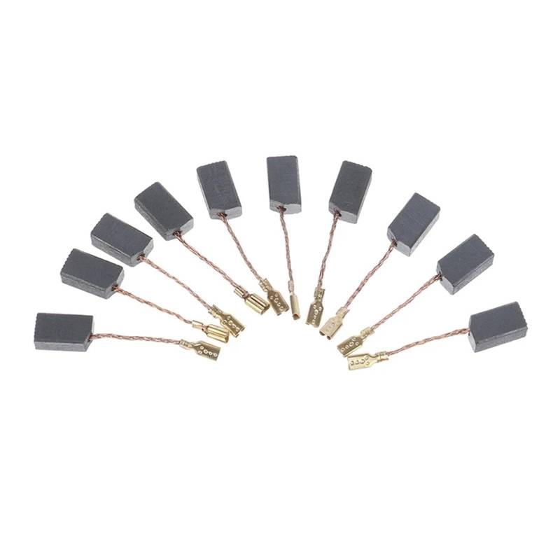 10Pcs/lot Graphite Copper electronic starter Carbon Brushes Kit For 100mm Angle Grinder 6 * 8 * 14mm EKFBQBGW von EKFBQBGW