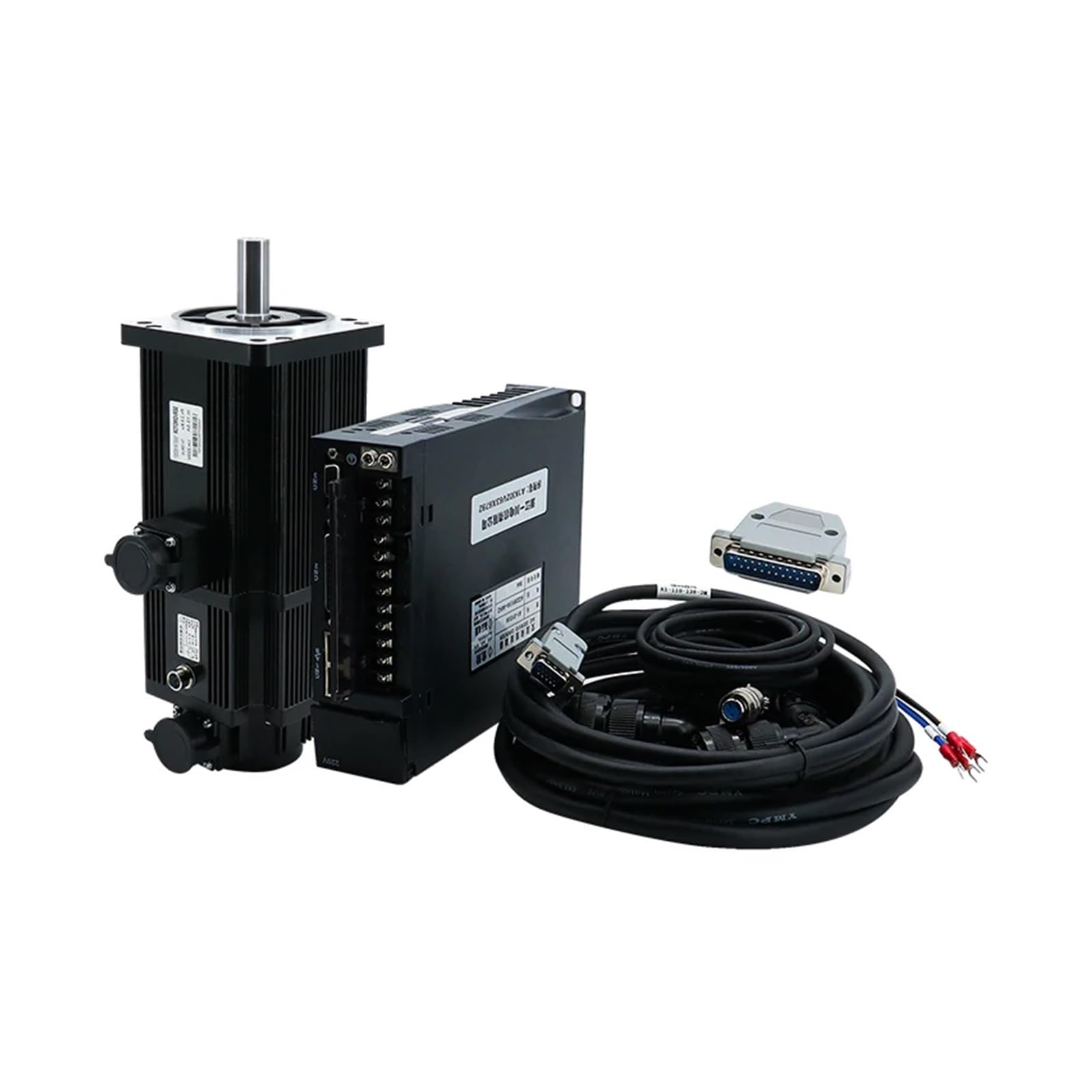 AC Servo electronic starter 2.6KW 130ST-M10025 10N.m 2500 RPM 2600W 220V 380V Single Phase Engine Matched AASD-30A Driver for CNC EKFBQBGW(Without Brake 380V) von EKFBQBGW