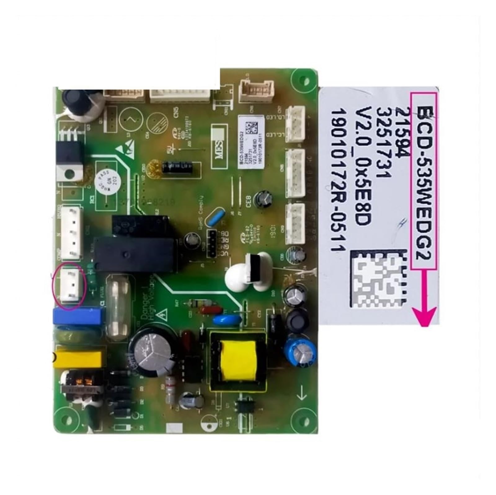 Kühlschrank-Motherboard-Steuerplatine Power Board Computer-Board BCD-535WEDG2 von EKJSBWGN