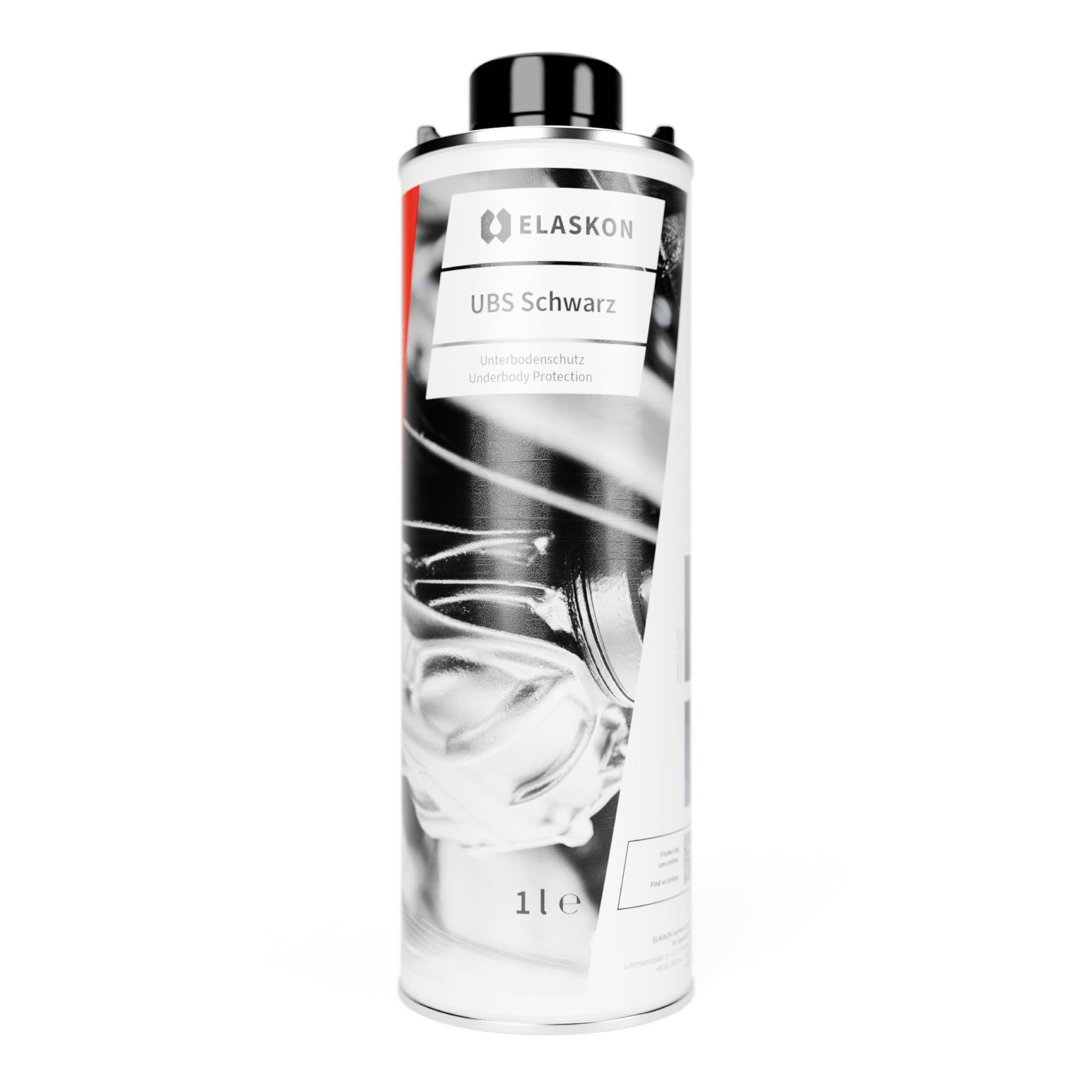 ELASKON UBS Schwarz - Unterbodenschutz Schwarz 1 Liter (ohne Sprühsytem) / Korrosionsschutz Spray und Rostschutz Spray/Unterbodenschutz für Auto/Unterbodenschutz Wachs von ELASKON