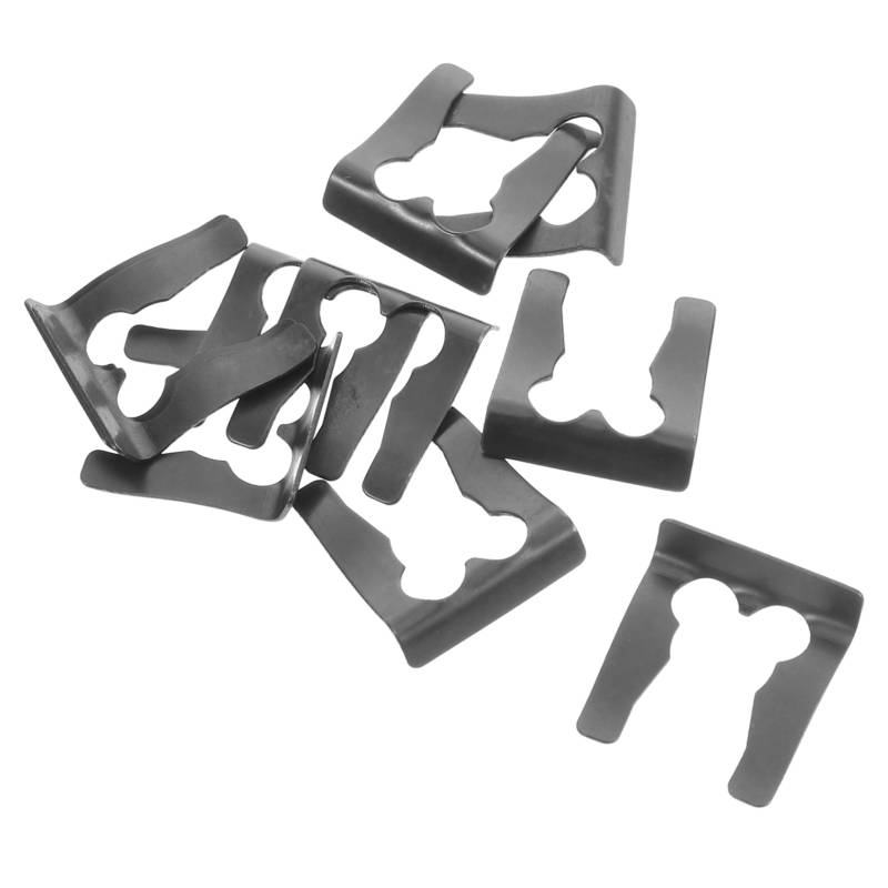 ELAYARD 10Stücke Kfz Bremsleitungsclips Halteclips Förmige Metallklemmen für Bremsschläuche Langlebig und Korrosionsbeständig für Verschiedene Fahrzeugmodelle von ELAYARD