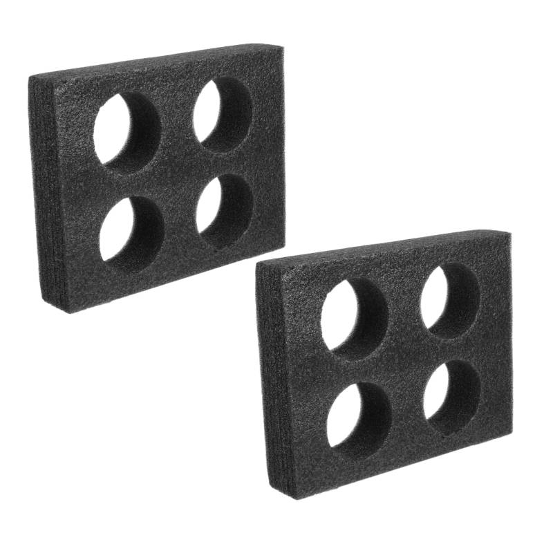 ELAYARD 2 Stück Perlmilch -Tee -Tassenhalter Cup -Rack Becherhalter zum Mitnehmen Schaumstoff universeller Auto-Getränkehalter Flaschenträger Becherstand Tassenregal Perlenbaumwolle Black von ELAYARD