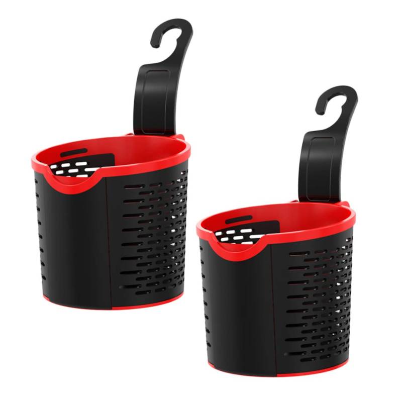 ELAYARD 2Stücke Autositz Hakenkörbe Wasserdichter Auto Organizer aus Rücksitz Organizer für Getränke Schlüssel und Kleine Gegenstände für Pkw und Lkw von ELAYARD