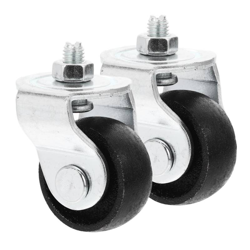 ELAYARD 2Stücke Lenkrollen Für Hydraulische Wagenheber Ersatzräder Mit Schwenkmechanismus Für Einfache Installation Und Hohe Stabilität Für Pkw Und SUV von ELAYARD