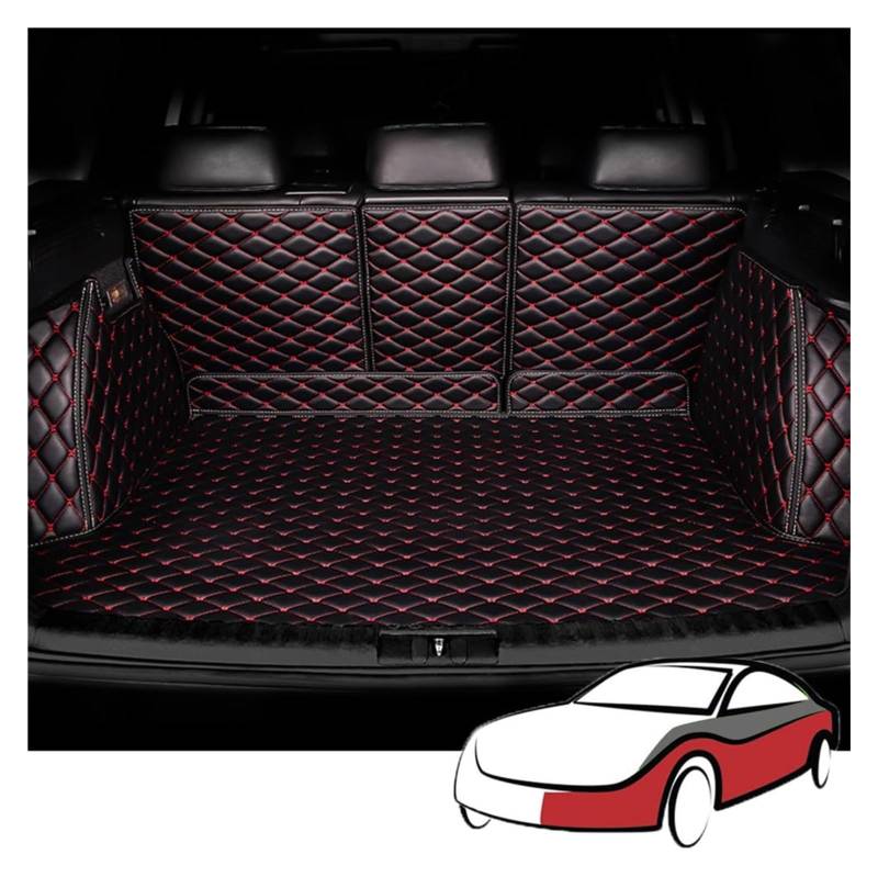 Für M&ercedes Für B&ENZ GLK 2008-2024 rutschfeste Kofferraumabdeckung Vollummantelte Automatten Kofferraumabdeckung, H-Liner-Zubehör(B) von ELCEAMMDLW