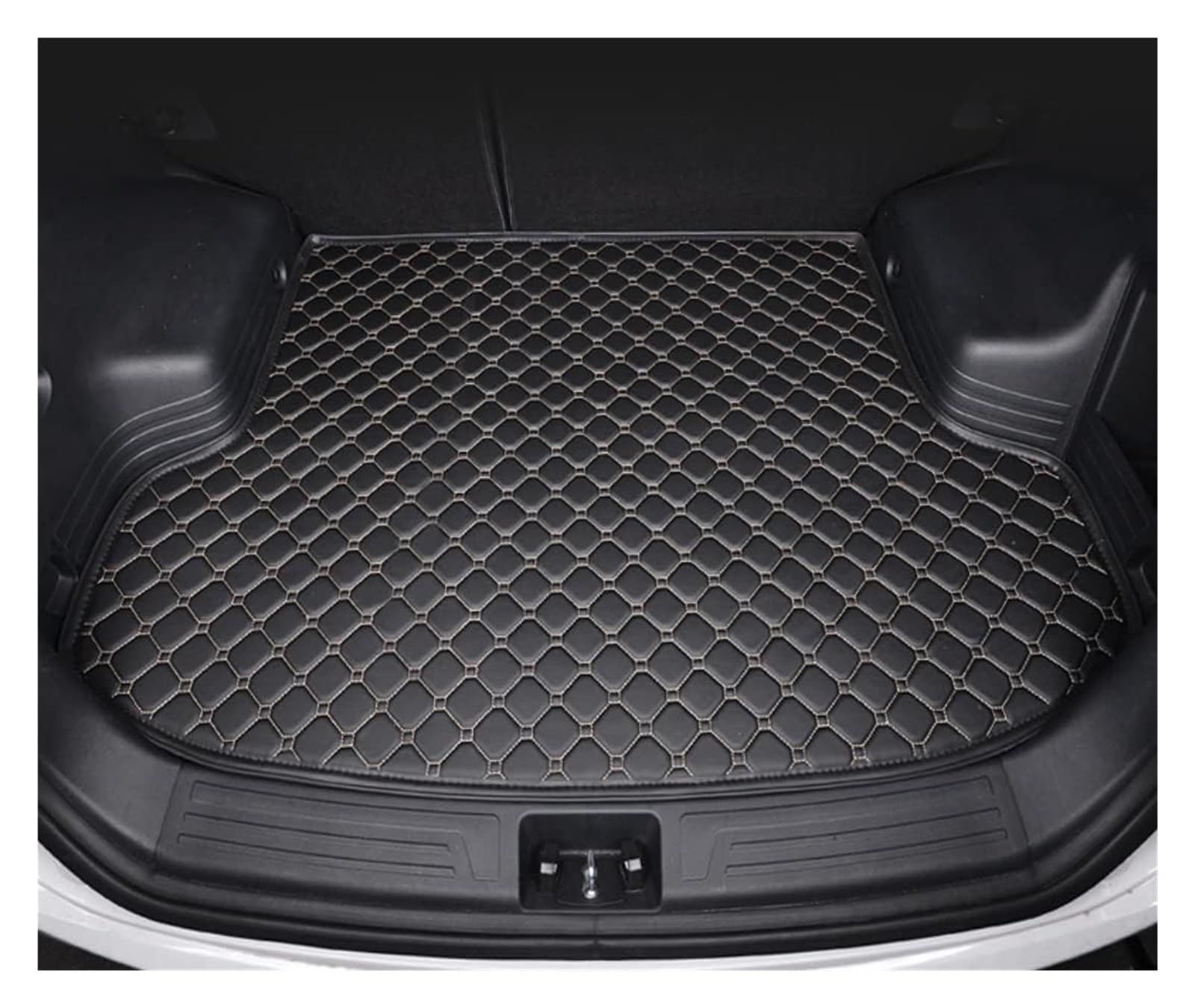 Für T&oyota Für Noah 80 Serie 2010-2014 8 Sitze Mit Armlehnenbox, Laderaumwanne, Kratzfeste Und rutschfeste Teppiche, Autoinnenausstattung(Black-Beige) von ELCEAMMDLW