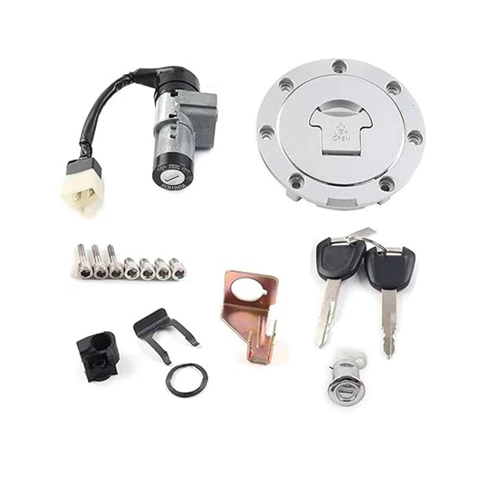 Tankdeckel Kraftstoff Zündschalter Für CB190R Für CBF190R Motorrad Zündschloss Tankdeckel Abdeckung Sitzschloss Schlüssel Zündschalter Tankdeckel Kraftstoff Zündschalter Für CB190R Für CBF190R Motorrad Zündschloss Tankdeckel Abdeckung Sitzschloss Schlüssel Zündschalter von ELCEAMMDLW
