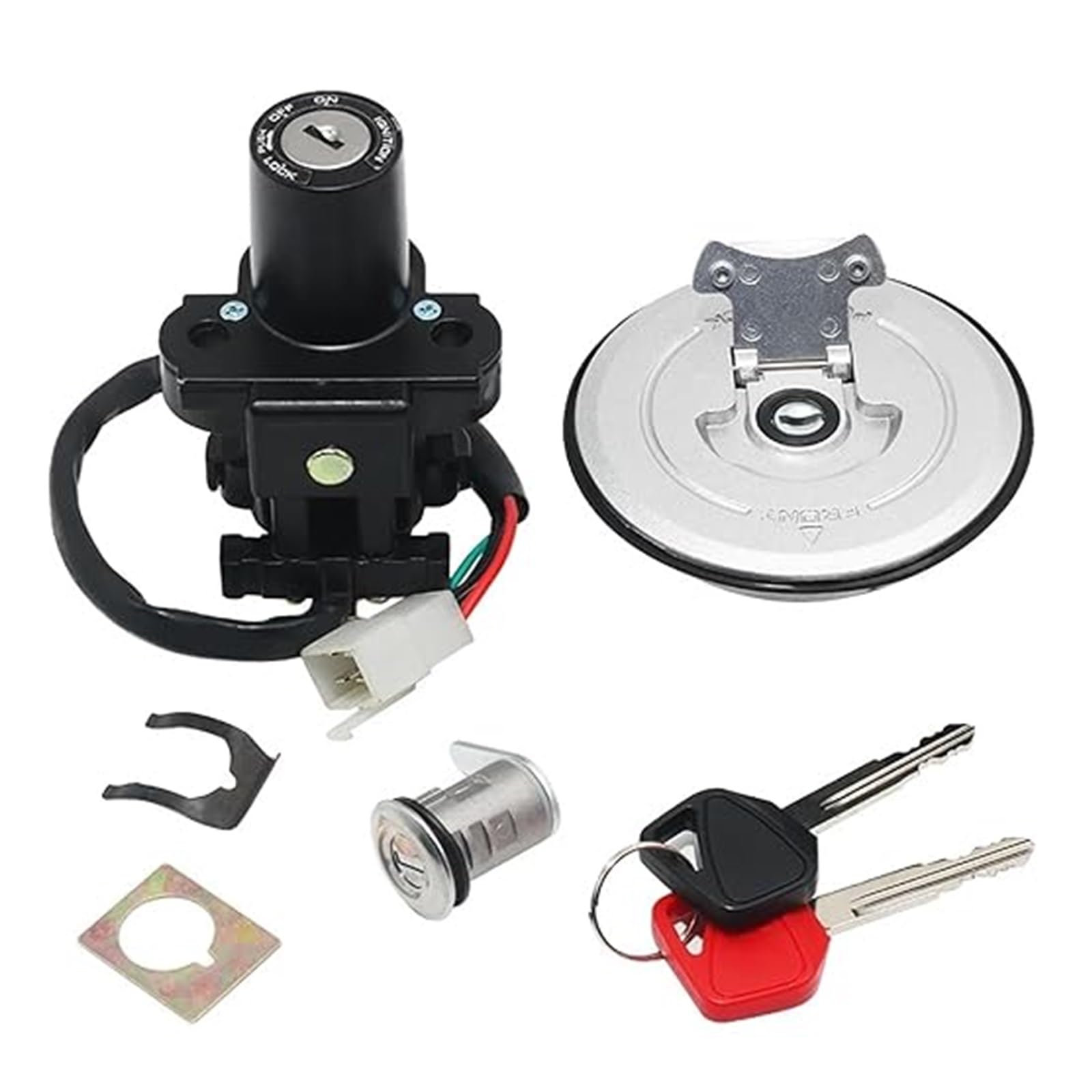 Tankdeckel Kraftstoff Zündschalter Für CB600F Für CB250 Für Hornet 2000-2007 Motorrad Zündschloss Kraftstoffschloss Umfassen Schlüssel Zündschalter Tankdeckel Kraftstoff Zündschalter Für CB600F Für CB250 Für Hornet 2000-2007 Motorrad Zündschloss Kraftstoffschloss Umfassen Schlüssel Zündschalter von ELCEAMMDLW