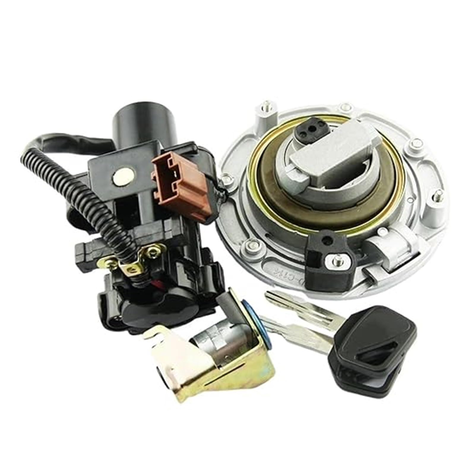 Tankdeckel Kraftstoff Zündschalter Für CBR1000 CB600F 2004-2011 Motorrad Zündschloss Kraftstoff Tankdeckel Sitz Schloss Schlüssel Kit Zündschalter Tankdeckel Kraftstoff Zündschalter Für CBR1000 CB600F 2004-2011 Motorrad Zündschloss Kraftstoff Tankdeckel Sitz Schloss Schlüssel Kit Zündschalter von ELCEAMMDLW