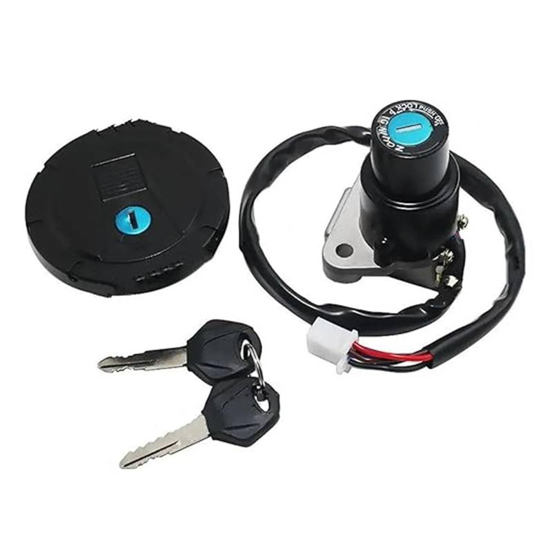 Tankdeckel Kraftstoff Zündschalter Für K&awasaki Für KMX125 Für KMX200 Für KL250 Für KL650 1986-2007 Motorrad Zündschloss Tankdeckel Kit Zündschalter von ELCEAMMDLW