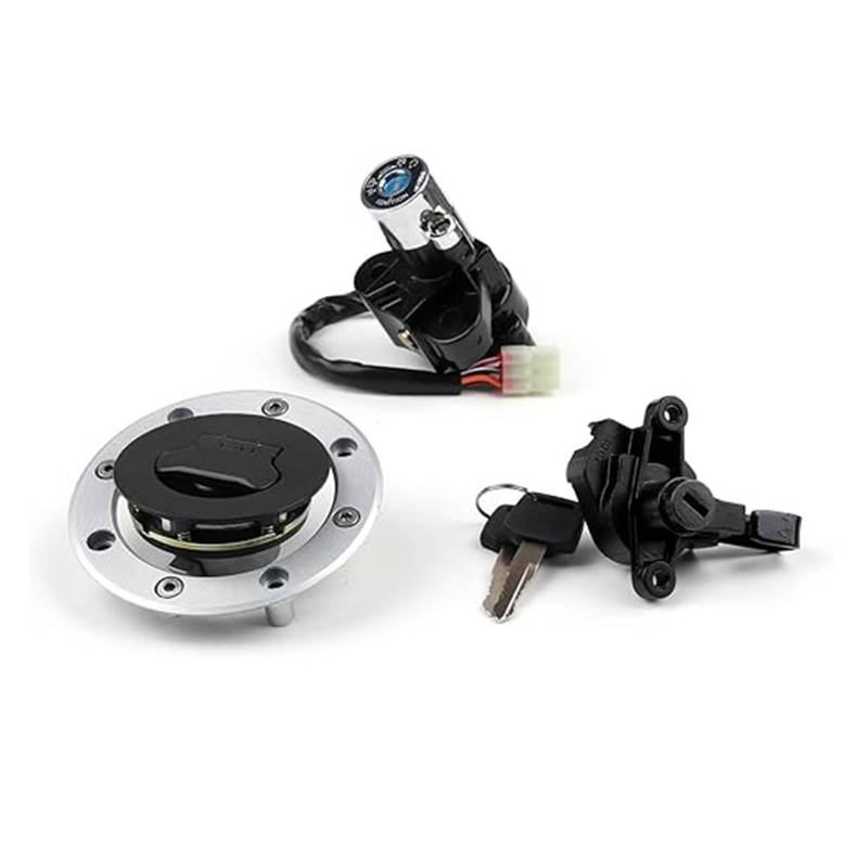 Tankdeckel Kraftstoff Zündschalter Für Suzuki Für GSF600 Für GSF1200 Für Bandit 1995-2005 Zündschloss Schloss Kraftstoff Gas Kappe Schlüssel Set Zündschalter von ELCEAMMDLW