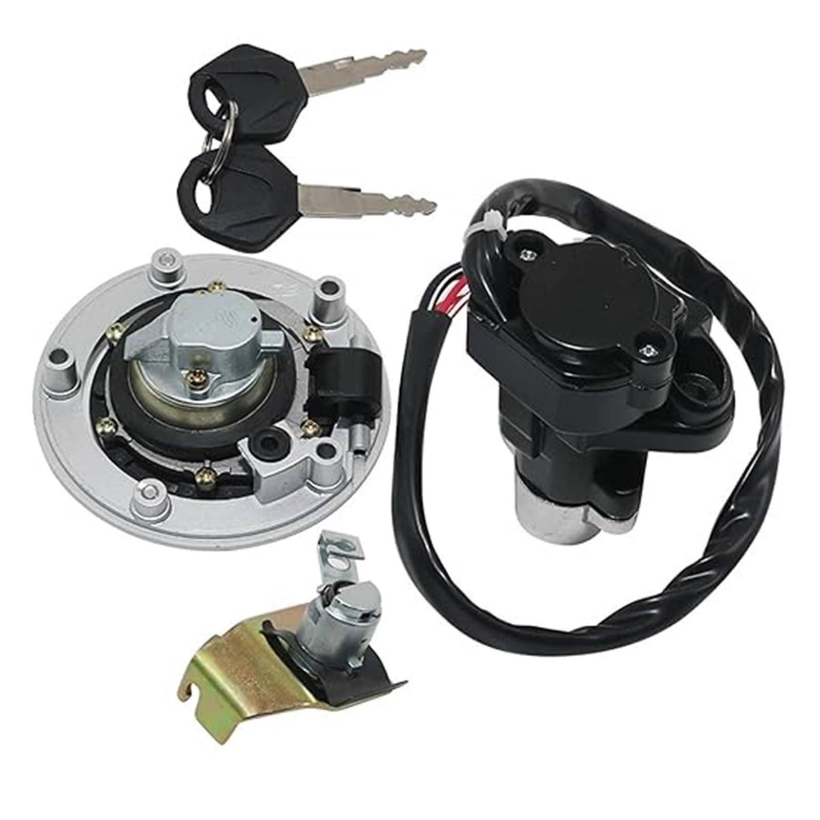 Tankdeckel Kraftstoff Zündschalter Für Suzuki Für GSXR750 Für GSXR750X Für GSX1250F Motorrad Zündschlüsselschalter Tankdeckel Sitzschloss Kit Zündschalter Tankdeckel Kraftstoff Zündschalter Für Suzuki Für GSXR750 Für GSXR750X Für GSX1250F Motorrad Zündschlüsselschalter Tankdeckel Sitzschloss Kit Zündschalter von ELCEAMMDLW