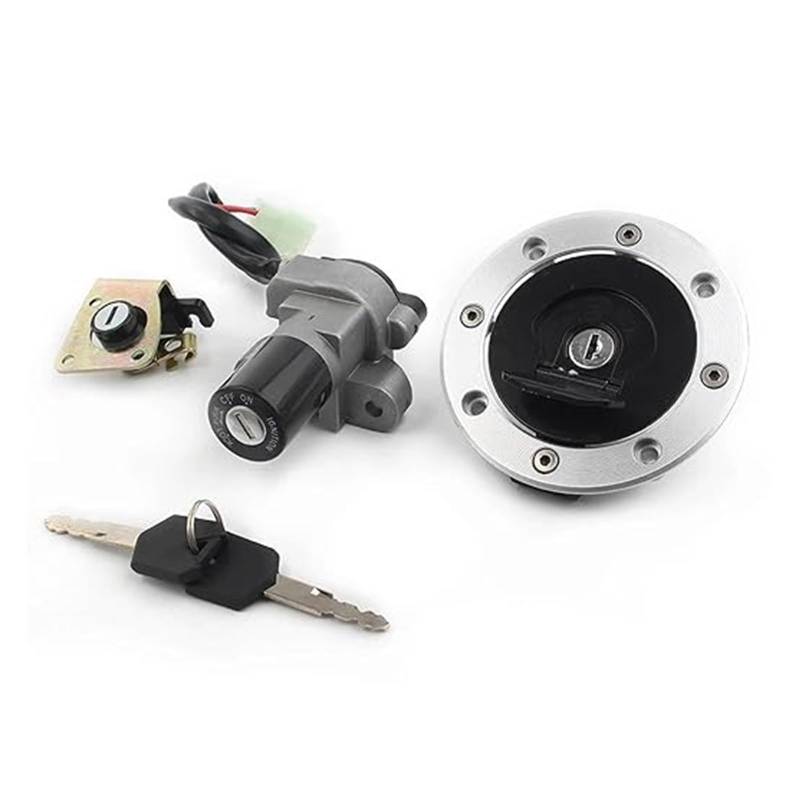 Tankdeckel Kraftstoff Zündschalter Für Suzuki Für SV650 Für GS500 Für TL1000R Für GSF1200 Für GSXR1000 Für RGV250 Motorrad Zündschloss Sitzschloss Schlüssel Zündschalter von ELCEAMMDLW