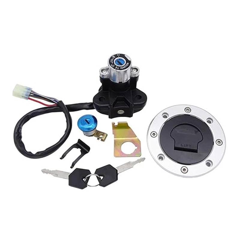 Tankdeckel Kraftstoff Zündschalter Für Suzuki SV650 SV1000 DL650 DL1000 Für GSX650 Für GSXR1000 Motorrad Lockset Zündschloss Kraftstoff Tankdeckel Cover Lock Key Set Zündschalter von ELCEAMMDLW