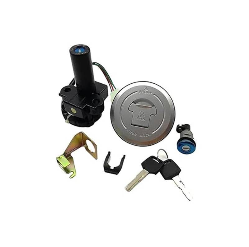 Tankdeckel Kraftstoff Zündschalter Für X4 CB1300 1997-2000 Motorrad Zündschloss Sperren Kraftstoff Tankdeckel Abdeckung Sitz Griff Umfassen Schlüssel Zündschalter von ELCEAMMDLW