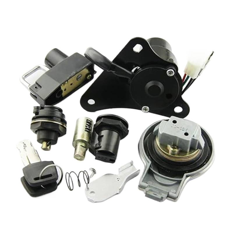Tankdeckel Kraftstoff Zündschalter Für XV125 Für XV250 Für Virago 125 250 1988-2013 Motorrad Zündschloss Tankdeckel Sitzschloss Schlüssel Zündschalter von ELCEAMMDLW