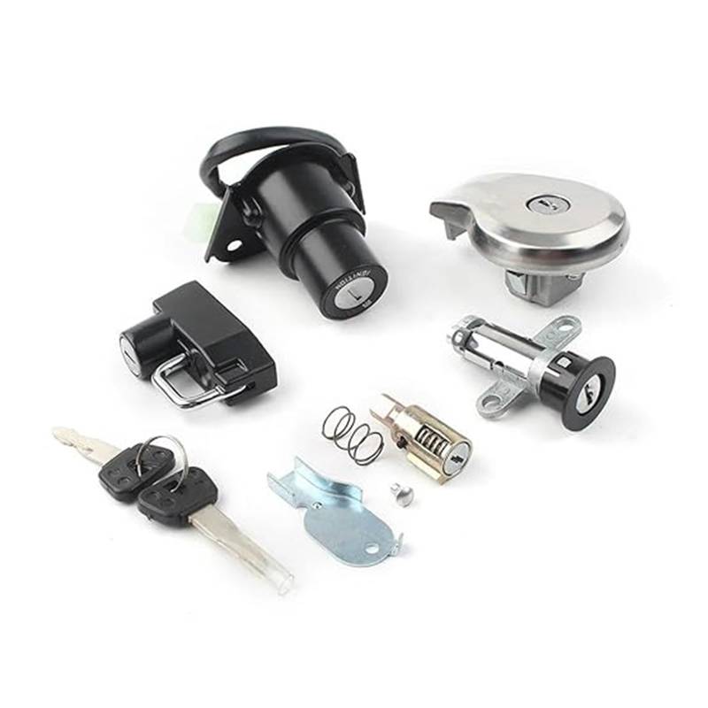 Tankdeckel Kraftstoff Zündschalter Für XV250 XV125 Für Virago XV535 XV240 Motorrad Zündschalter Sitzlenkung Helmschloss Tankdeckel 2 Schlüssel Zündschalter von ELCEAMMDLW