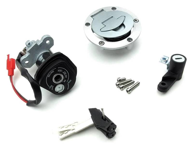 Tankdeckel Kraftstoff Zündschalter Für YZFR15 Für YZF R15 Für MT15 Für MT-15 2015-2016 Motorrad 12V Zündschloss Sperren Teile(Full Set Lock) von ELCEAMMDLW