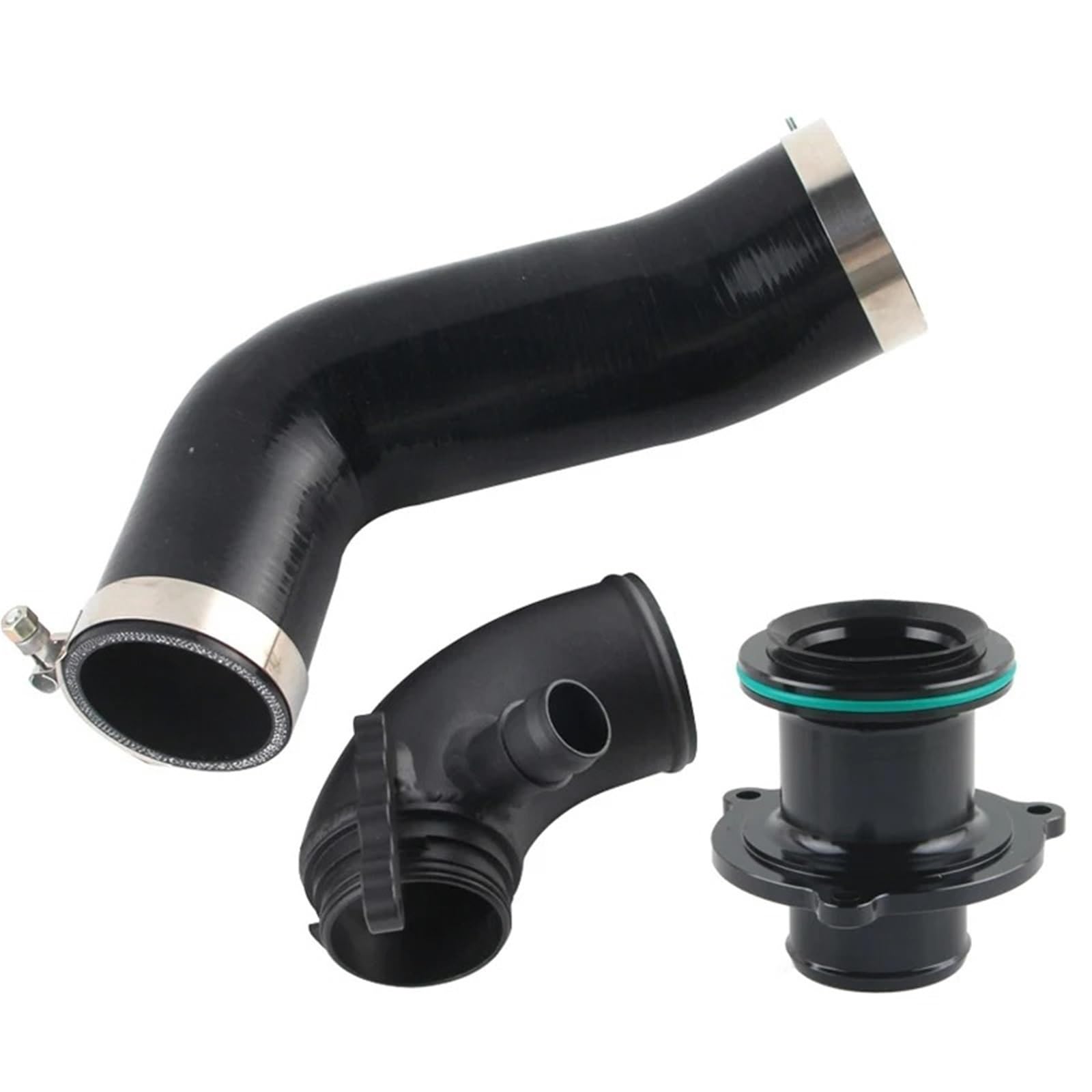 Ansaugrohr Für A3 S3 TT Ea888 3gen Motor Silikon Ansaugschlauch Turbo Einlass Ellenbogen Schalldämpfer Löschen(Schwarz) von ELDVSUA