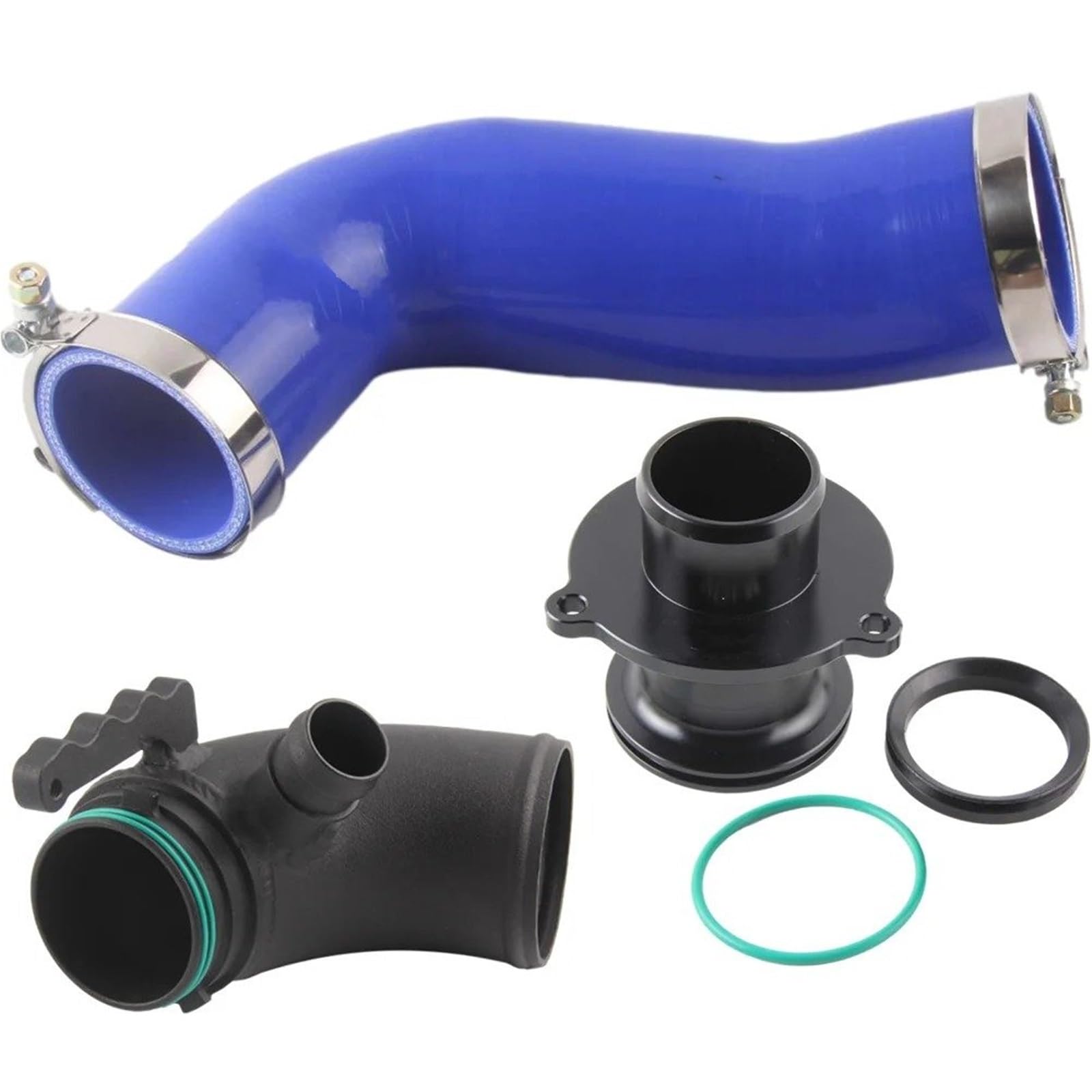 Ansaugrohr Für A3 S3 V8 8V TT MK3 2,0 T 2014 + Silikon Ansaugschlauch Turbo Einlass Ellenbogen Turbo Schalldämpfer Löschen(Blau) von ELDVSUA