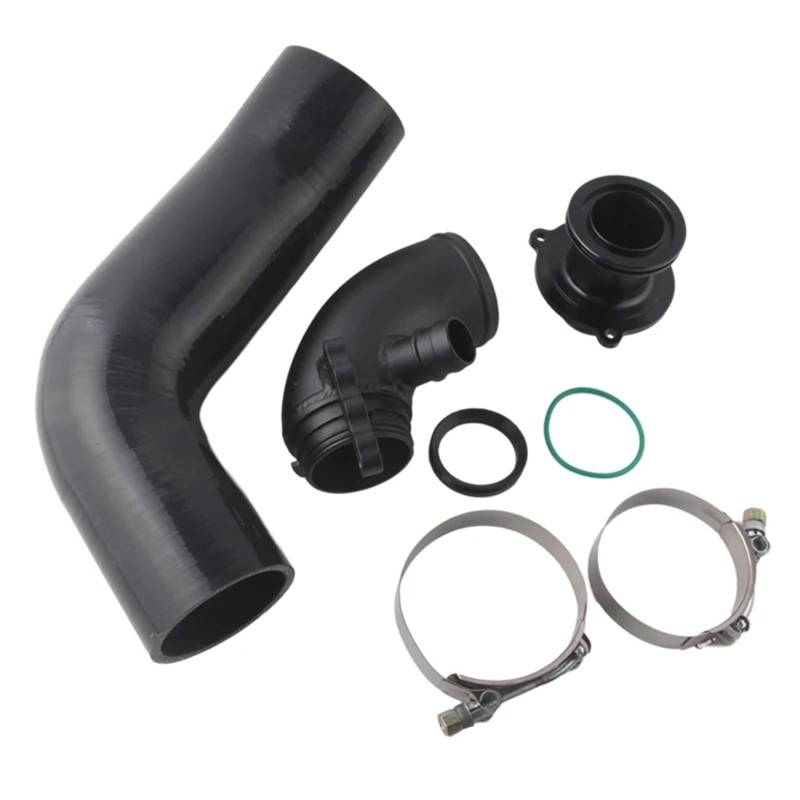 Ansaugrohr Für SEAT Für Leon MK3 Cupra 5F Für Skoda Für Octavia MK3 VRS 5E 1,8 T 2,0 T Silikon Ansaugschlauch Turbo Einlasskrümmer Turbo Schalldämpfer Löschen(Schwarz) von ELDVSUA