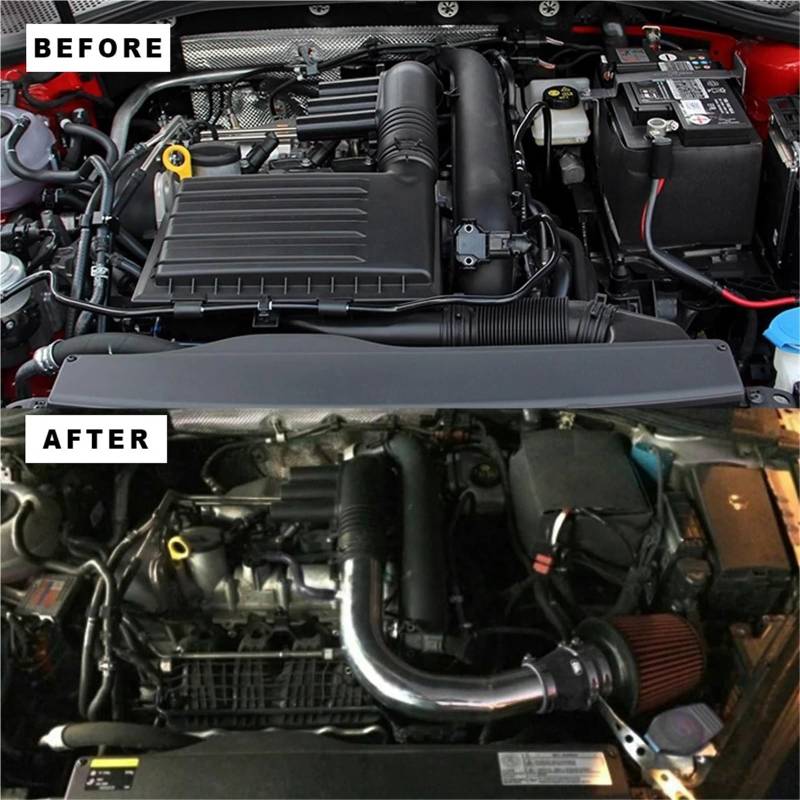 Ansaugrohr Für SEAT Für Leon Toledo Ibiza Alhambra Cold Air Intake Kit Mit High Flow Luftfilter Ersatz Aluminium Rohr(No Air Filter) von ELDVSUA