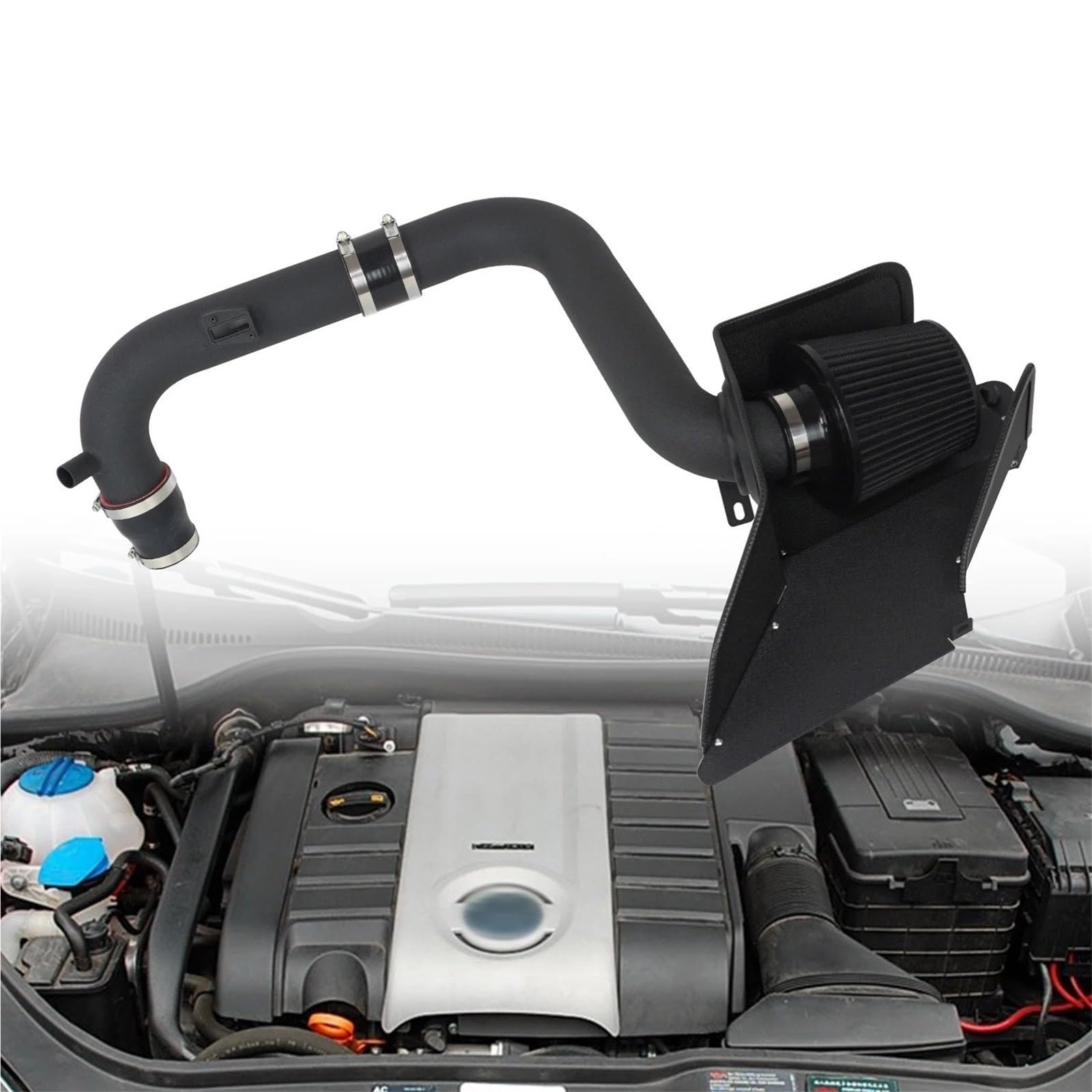 Ansaugrohr Für VW Für Passat Für Scirocco Für Tiguan Für Touran Für GTI 1.8T 2.0T EA888 Gen1 Gen2 MK5 EA113 Motor Auto Kaltluftansaugkit(Style B) von ELDVSUA