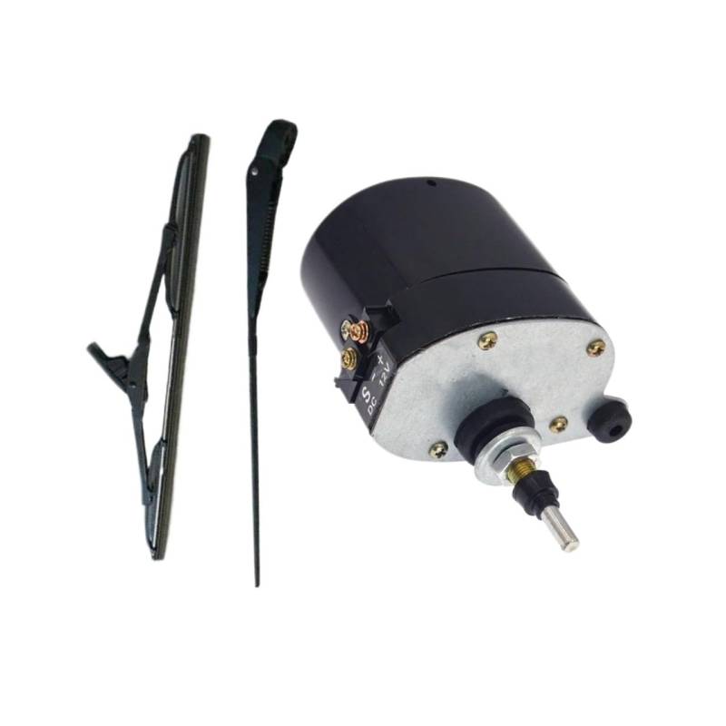 Scheibenwischer Motor Für Willis Für Jeep Für Traktor 01287358 7731000001 Für Fischerboot Für Caravan Universal 12V Scheibenwischermotor Oder Mit Wischerblatt(1Set Wiper and Motor) von ELDVSUA