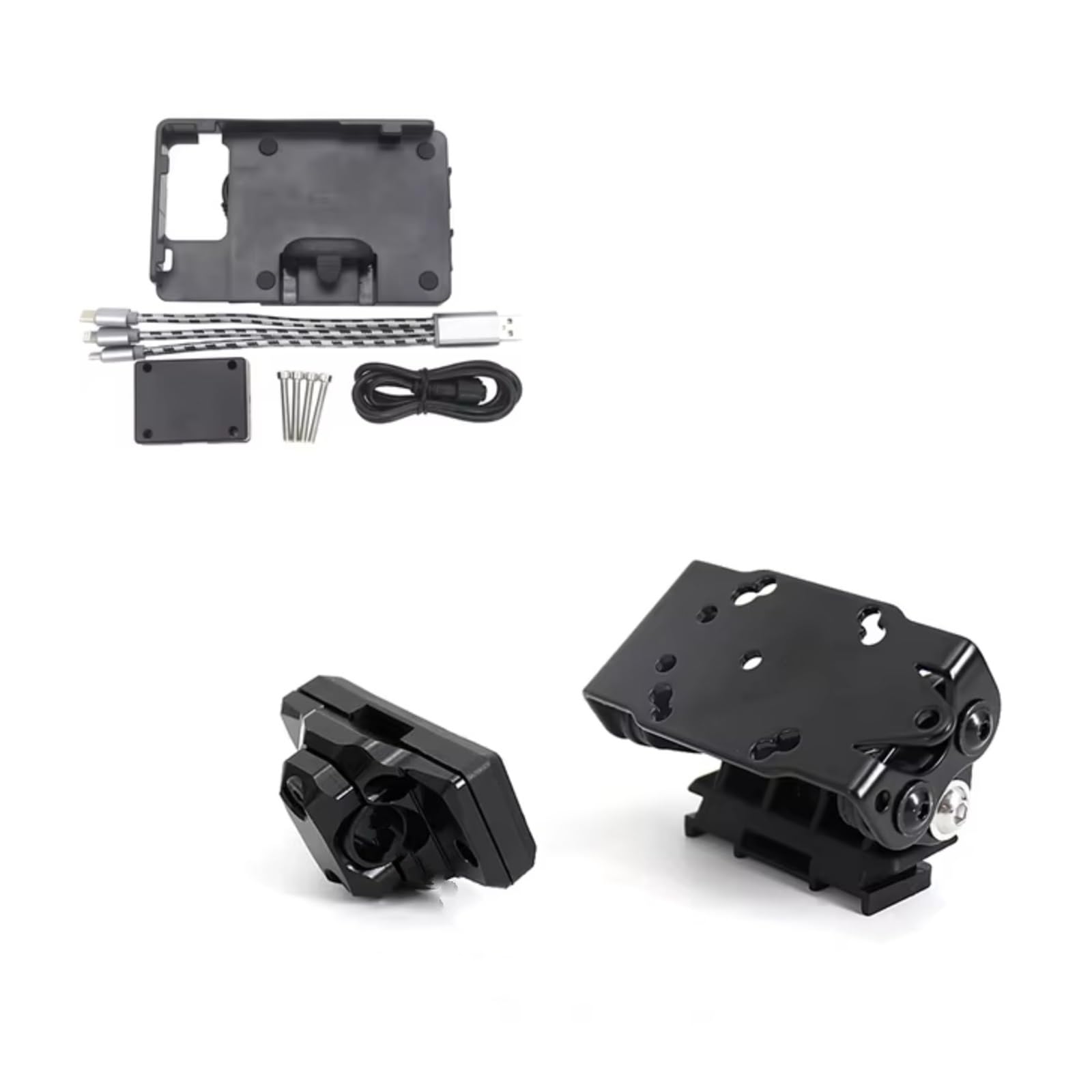 Für F800GS Für F 800 GS Für ADV ABS Für Abenteuer 2014-2019 Motorrad GPS Halterung Zubehör 13/16mm Querlatte USB Navigation Halterung Motorrad GPS Halterung(Set) von ELEKNZBZTG