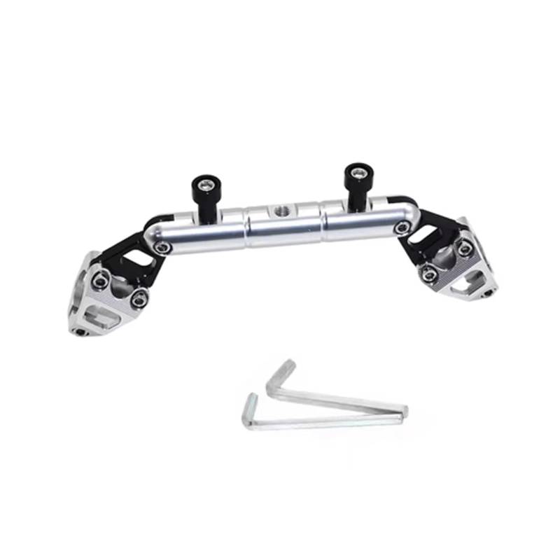 Für SYM Für DRG 158 Für DRG Für BT160 Für Jet 125 150 200 GPS Navigation Halterung Supporter Handy-Navigation Stehen Motorrad Zubehör Motorrad GPS Halterung(Silver) von ELEKNZBZTG
