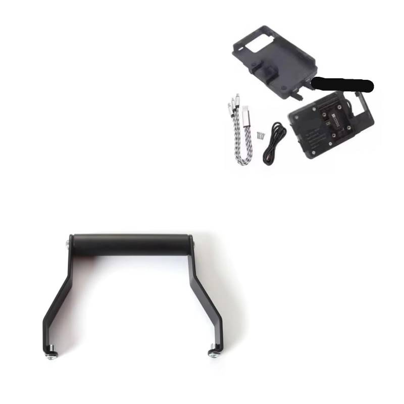 Für Tiger 660 Für Tiger660 Motorrad Zubehör GPS Navigation Mount Montage Halterung Adapter Halter Motorrad GPS Halterung(1set) von ELEKNZBZTG