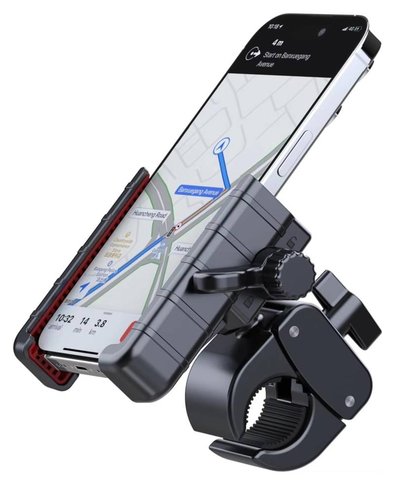 Für iPhone Und 4,7''-7'' Smartphones Motorrad Fahrrad Telefon Halterung Halter Fahrrad Lenker Handy Halterung GPS Navigation Bracke Motorrad GPS Halterung von ELEKNZBZTG
