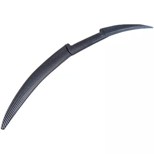Heckspoiler Auto-Heckspoiler Für Alfa Für Romeo Für Stelvio Für Quadrifoglio Autospoiler Heckflosse Wasserdicht Längenverstellbares Zubehör, Schwarz Glänzend(Carbon Fiber) von ELEKNZBZTG
